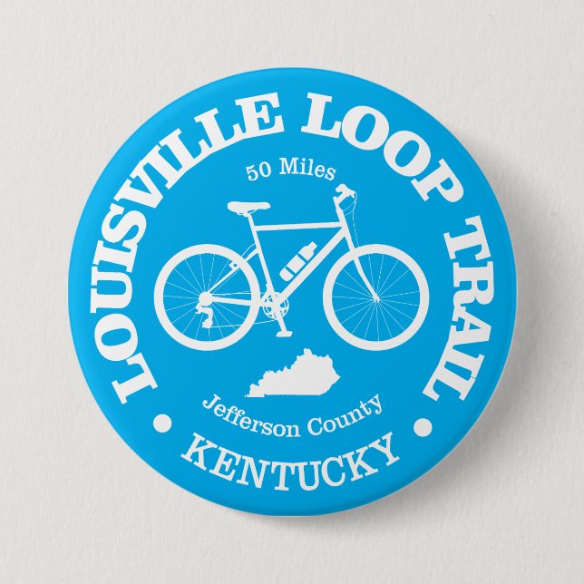 Badge Rond 7,6 Cm Louisville Loop (vélo) (Devant)