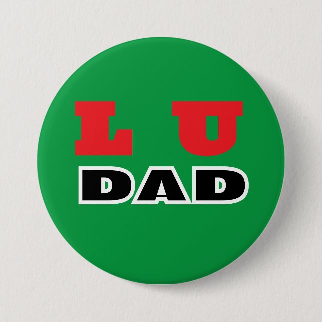 Badge Rond 7,6 Cm Lu Papa (Devant)