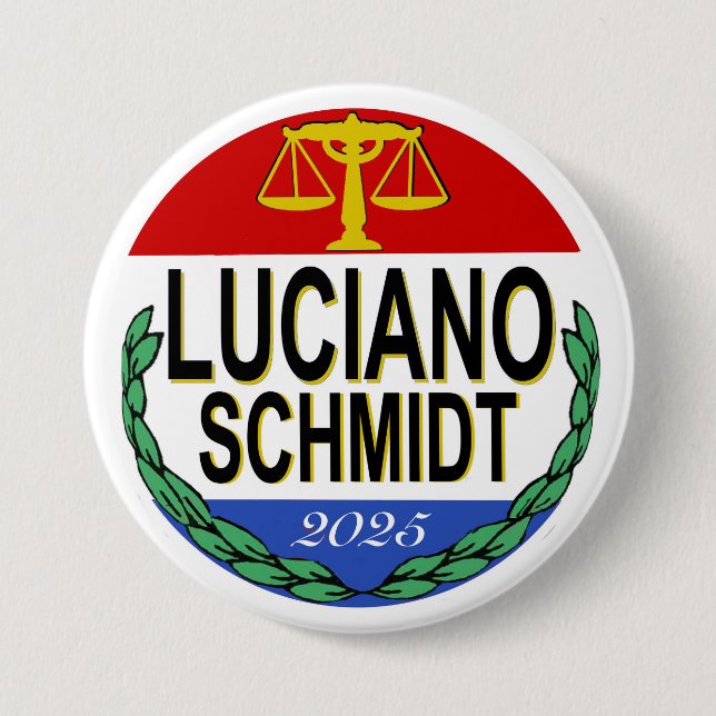 Badge Rond 7,6 Cm Luciano Schmidt tak2 (Devant)