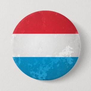 Badge Rond 7,6 Cm Luxembourg