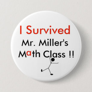 Badge Rond 7,6 Cm M. Millers Math Class