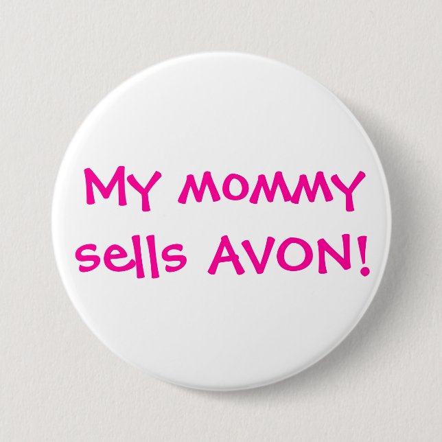 Badge Rond 7,6 Cm Ma maman vend Avon (Devant)