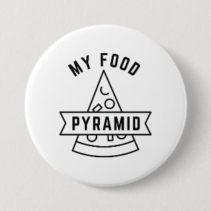 Badge Rond 7,6 Cm Ma pyramide alimentaire