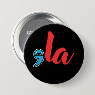 Badge Rond 7,6 Cm Madame Chat 2024 Coma La