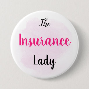Badge Rond 7,6 Cm Madame d'assurance - approvisionnements de vente