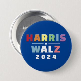 BADGE ROND 7,6 CM MADAME LE PRÉSIDENT KAMALA HARRIS WALZ 2024
