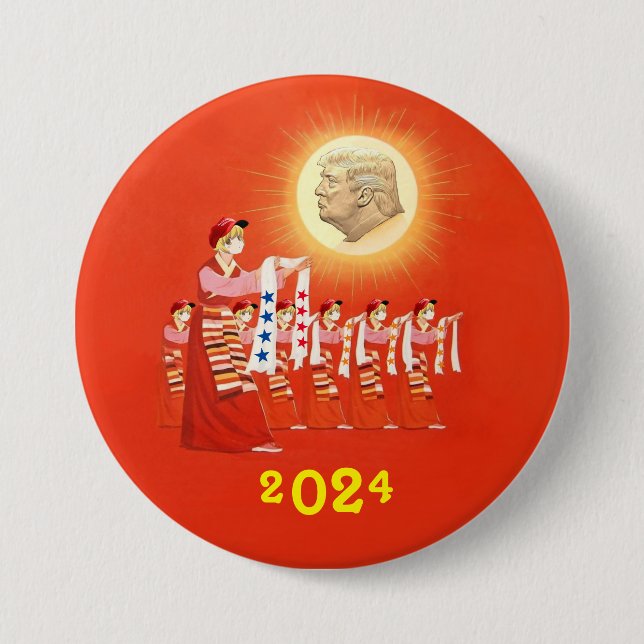 Badge Rond 7,6 Cm MAGA Don 2024 (Devant)