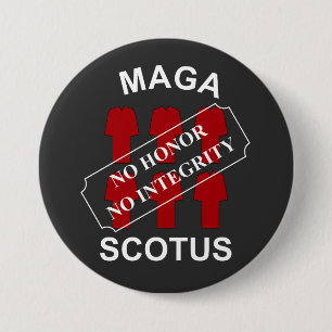 Badge Rond 7,6 Cm MAGA SCOTUS en texte blanc