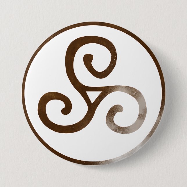 Badge Rond 7,6 Cm Magick - Triskele (Devant)