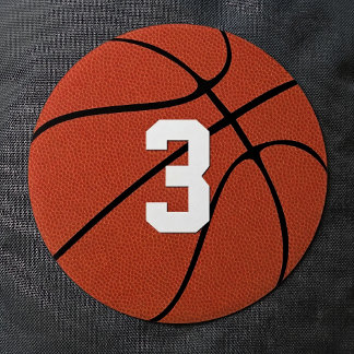 Badge Rond 7,6 Cm Maillot de basketball personnalisé avec numéro ou 