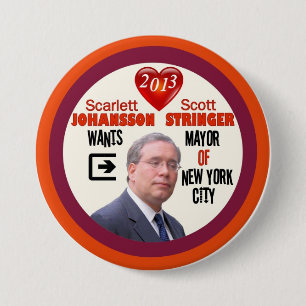 Badge Rond 7,6 Cm Maire 2013 de la lisse NYC de Scott