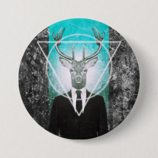 Badge Rond 7,6 Cm Mâle dans le costume