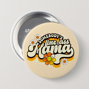 Badge Rond 7,6 Cm Mama super
