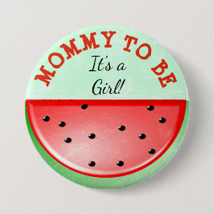 Badge Rond 7,6 Cm Maman à être bouton orienté de baby shower de