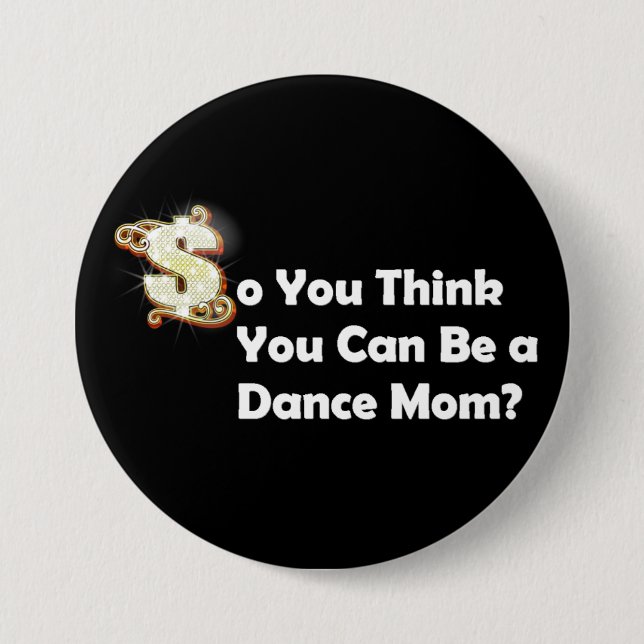 Badge Rond 7,6 Cm Maman de danse (Devant)
