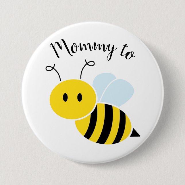 Badge Rond 7,6 Cm Maman to Bee (Devant)