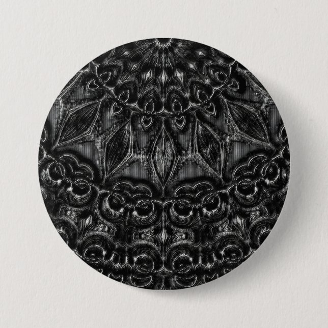 Badge Rond 7,6 Cm Mandala (Devant)