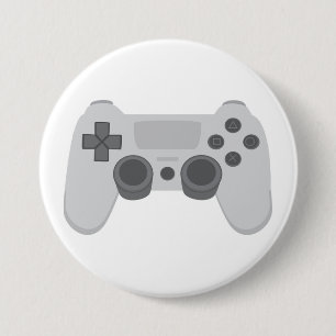 Badge Rond 7,6 Cm Manette de jeu