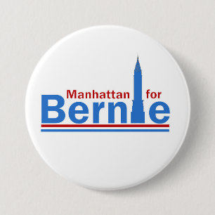 Badge Rond 7,6 Cm Manhattan pour Bernie