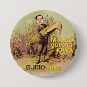 Badge Rond 7,6 Cm Marco Rubio pour le président 2016