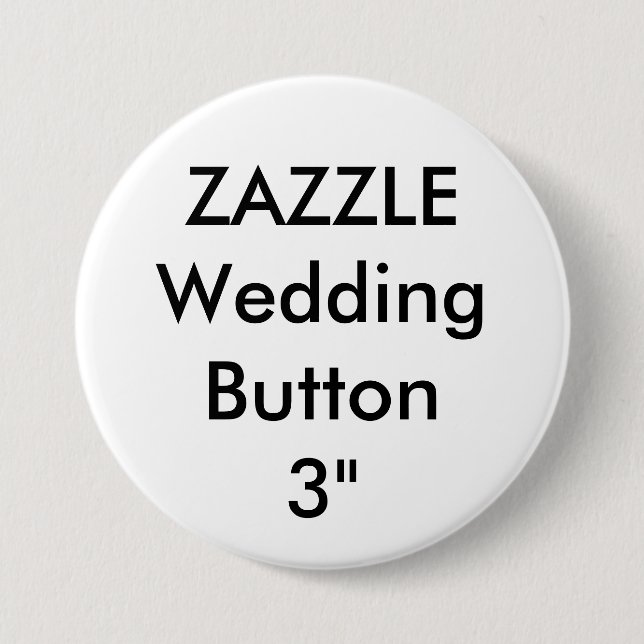 Badge Rond 7,6 Cm Mariage Personnalisé Grand Bouton rond 3" (Devant)