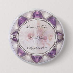 Badge Rond 7,6 Cm Mariage précieux