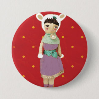 Badge Rond 7,6 Cm Marionnette à bouton poupée spectacle de cirque vi