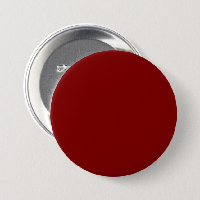 Badge Rond 7,6 Cm Maroon / Dark Red 800000 avec Ajouter votre nom Op (Devant & derrière)
