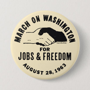 Badge Rond 7,6 Cm Mars À Washington