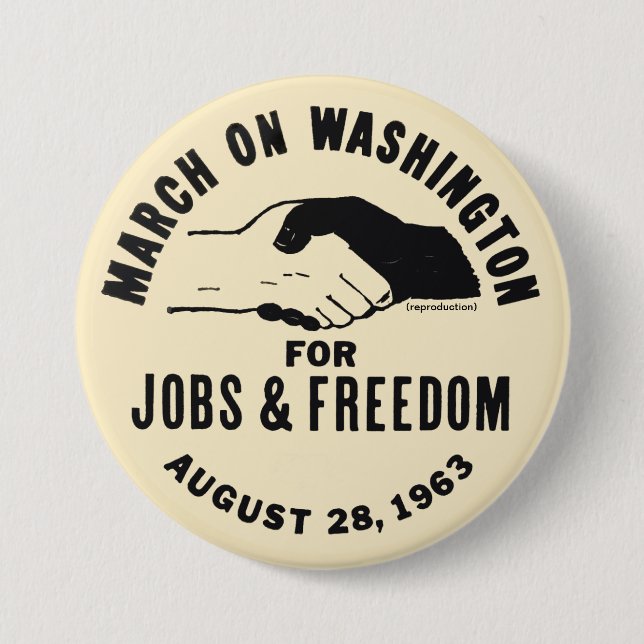 Badge Rond 7,6 Cm Mars À Washington (Devant)
