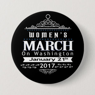Badge Rond 7,6 Cm Mars de million de femmes sur le Pin de bouton de