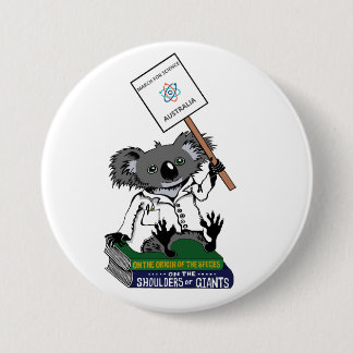 Badge Rond 7,6 Cm Mars pour la Science Australie - koala