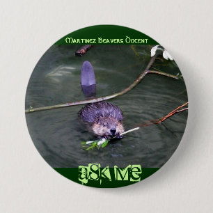 Badge Rond 7,6 Cm Martinez Beavers le docent,… - Customisé