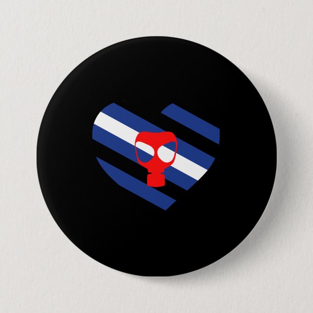 Badge Rond 7,6 Cm Masque Fierté (Devant)