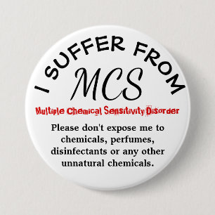 Badge Rond 7,6 Cm MCS Awareness and Warning Button