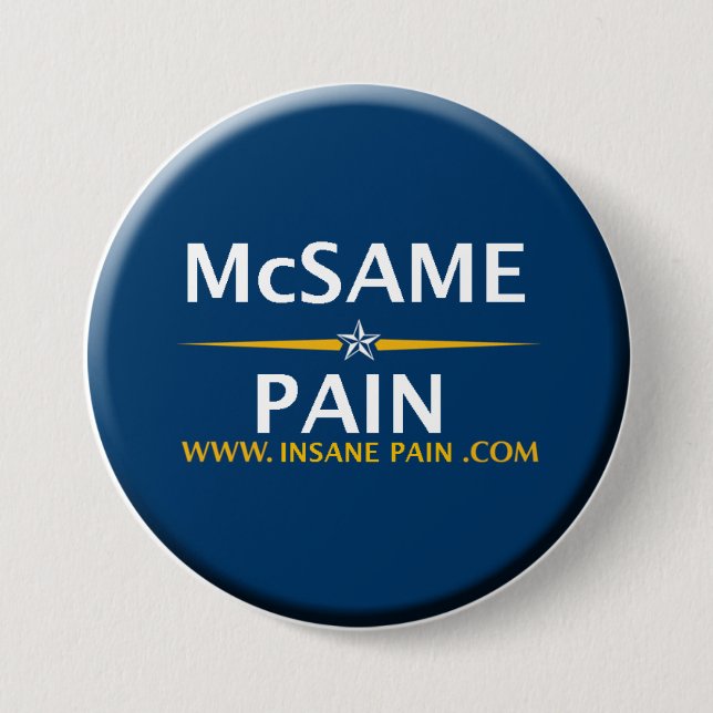 Badge Rond 7,6 Cm McSame - douleur (Devant)