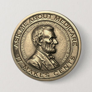 Badge Rond 7,6 Cm Me questionner sur Medicare