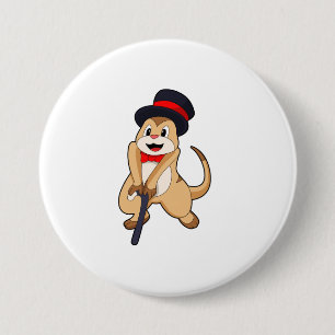 Badge Rond 7,6 Cm Meerkat