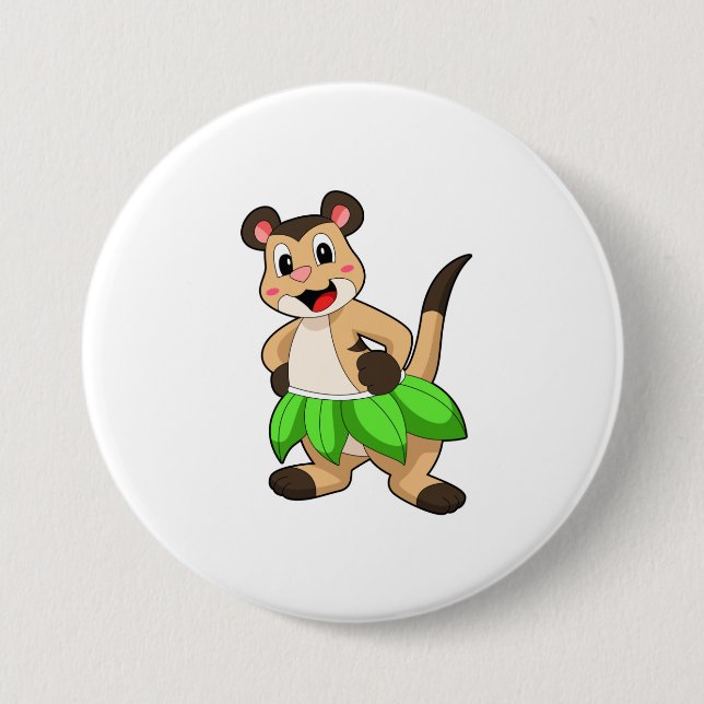 Badge Rond 7,6 Cm Meerkat à Ballet Dance (Devant)