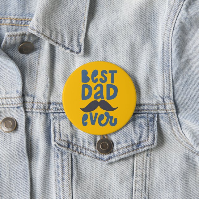 Badge Rond 7,6 Cm Meilleur papa jamais (En situation)