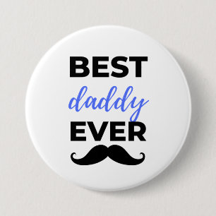 Badge Rond 7,6 Cm Meilleur papa jamais noir