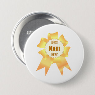 Badge Rond 7,6 Cm Meilleure maman jamais Golden Lauréat du prix ruba