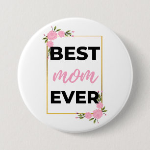 Badge Rond 7,6 Cm Meilleure maman jamais noire