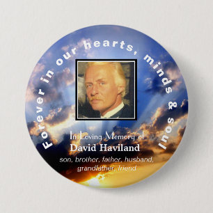 Badge Rond 7,6 Cm Memorial Photo Button - HAMbWG