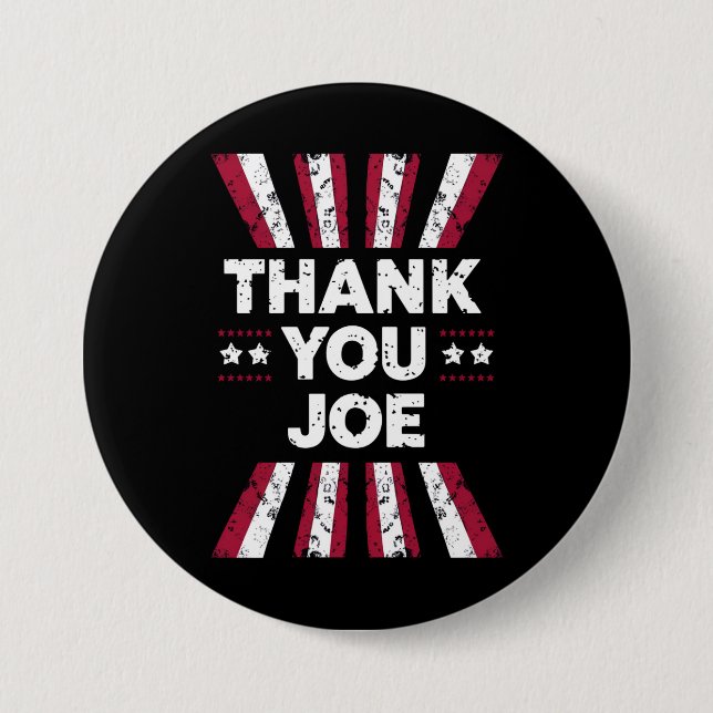 Badge Rond 7,6 Cm Merci Joe Président Biden (Devant)