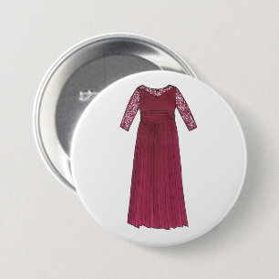 Badge Rond 7,6 Cm Mère de la mariée Groom de mariage Gown robe de ma