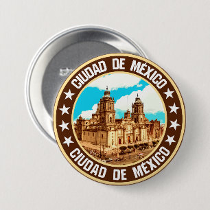 Badge Rond 7,6 Cm Mexico