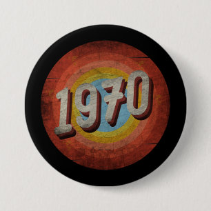Badge Rond 7,6 Cm millésime 1970