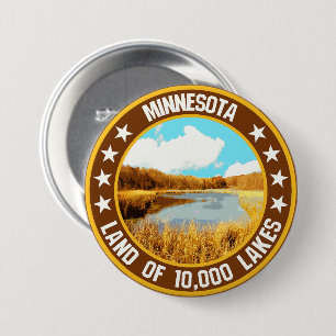 Badge Rond 7,6 Cm Minnesota