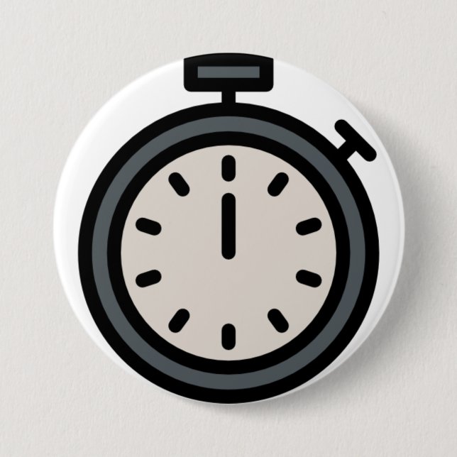 Badge Rond 7,6 Cm minuteur (Devant)
